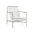 Fauteuil bas Palissade métal gris / Dossier haut - Bouroullec, 2016 - Hay