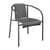 Poltrona impilabile Nami materiale plastico grigio / Plastica riciclata - Houe
