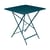 Bistro Foldable table metal blue / 71 x 71 cm - Hole for parasol - Fermob
