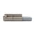 Canapé de jardin modulable Plastics OUTDOOR x Liberty tissu beige / L 264 cm - Kartell