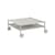 Couchtisch Flow metall grau / 95 x 95 x H 45 cm - Rollen - Muuto
