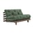 Schlafcouch Roots holz grün / B 140 cm - 3 Positionen / Struktur Braun - KARUP DESIGN