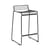 Hee Bar stool metal black / H 65 cm - Hay