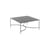 Couchtisch Toscana metall grau / 76 x 76 x H 38 cm - Unopiu