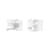 Barkring Napkin ring metal white / Set of 2 - Steel - Alessi