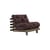 Liege Roots holz braun / Liege & Beistellbett - 3 Positionen / Struktur Braun - KARUP DESIGN