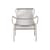 Loop Stackable Lounge chair with armrests textile white / Hand-woven Polypropylene rope - Vincent Sheppard