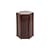 Table d'appoint Pawn Geometric céramique marron / Tabouret - Ø 31,3 x H 45 cm - Serax