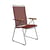 Click Position Armchair plastic material red / Adjustable folder - Houe