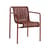 Armlehnstuhl Palissade Cord textil rot / Kordel Recycelter Stoff - Hay