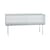 Buffet Commodore bas verre transparent / Verre quadrillé - L 180 x H 98 cm - Glas Italia