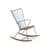 Rocking chair Paon metallo verde legno naturale / Metallo & bambù - Houe