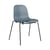 Stapelbarer Stuhl Form plastikmaterial blau / 4 Metallbeine - Normann Copenhagen