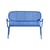 Banquette Week-End métal bleu / Aluminium - L 114 cm - Petite Friture