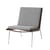 Boomerang HM1 (1956) Padded armchair textile grey / Walnut - &tradition