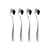 Set de 4 cuillères à glace Big Love métal - Alessi