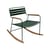Rocking chair Surprising métal vert / teck - Fermob