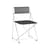 Sedia impilabile X-Line INDOOR metallo nero / Riedizione 1977 - Acciaio perforato - Hay