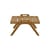 Table basse Synthesis bois naturel / 55 x 57 cm - Teck - Unopiu