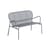 Banquette Week-end métal gris / Aluminium - L 114 cm - Petite Friture