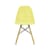 Chaise RE DSW - Eames Plastic Side Chair / (1950) - Pieds bois clair / Recyclé - Vitra