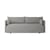 Divano destro Offset tessuto grigio / 2 posti - L 178 cm - Audo Copenhagen