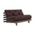 Divano convertibile Roots legno marrone / L 140 cm - 3 posizioni / Struttura marrone - KARUP DESIGN