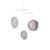 Sospensione Focus X3 metallo bianco / LED - L 99 x H 103 cm - DCW éditions