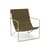 Desert Armchair textile green / Beige structure Recycled plastic bottles - Ferm Living