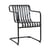 Fauteuil de repas Palissade Cantilever métal noir / Large - Hay