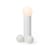 Lampe de table Phallus métal blanc / H 45 cm - Axel Chay