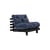Dormiente Roots legno blu / Dormiente e letto occasionale - 3 posizioni / Struttura Nero - KARUP DESIGN