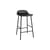 Sgabello da bar imbottito Form pelle nero / H 65 cm - Pelle / Completamente imbottita - Normann Copenhagen