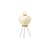 Tischleuchte Akari 3A papierfaser beige /Isamu Noguchi, 1951 - Ø 28 x H 56 cm - Vitra