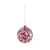 Weihnachtskugel Proust 2 glas rot Ø 9 cm / By Alessandro Mendini - Von Hand bemalt - Alessi