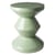 Sgabello Zig Zag materiale plastico verde / Plastica laccata - Pols Potten