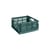 Colour Crate Basket plastic material green Medium Square / 29.5 x 29.5 cm - Hay