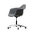 PACC - Eames Plastic Armchair Armchair on casters plastic material black / (1950) - Full padding / Recycled - Vitra
