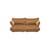 Canapé droit Sumo Medium marron / 3 places - L 210 cm / Velours recyclé - Fatboy