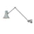Wandleuchte Type 80 W3 metall grau / Langer Gelenkarm - Wandanschluss - Anglepoise