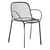 HiRay Armchair metal black / Metal - Kartell