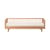 Einzelbett Pure holz natur / Sitzbank - 92 x 207 cm - 3 Halterung mit Stäben - NOBODINOZ