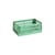 Korb Colour Crate plastikmaterial grün Small 17 x 26,5 cm - Recycelt - Hay