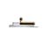 Lampe de table ISP LED métal marbre blanc or / Marbre & laiton - L 52 cm - DCW éditions