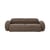 Divano destro Magola tessuto marrone / L 228 cm - 3 posti - Bloomingville