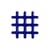 Topfuntersetzer Grid keramik blau / 19 x 19 cm - Steinzeug - & klevering