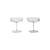 Ripple Champagne cup glass transparent Set of 2 - Ferm Living