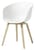 Fauteuil About a chair AAC22 blanc / Pieds bois - Hee Welling, 2010 - Hay
