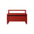 Kinderbank Little Architect holz rot / Ablage mit Schublade - B 60 cm - Ferm Living