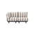 Gartensofa 2-Sitzer Paletti set textil braun / Armlehne links - B 190 cm - Fatboy